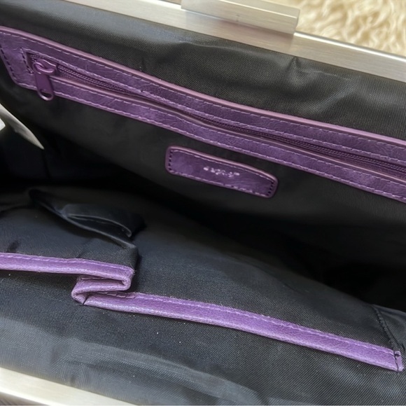 Apt 9 black/purple shoulder bag NWT - Picture 3 of 7